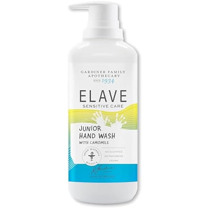 JUNIOR SENSITIVE HAND WASH, 500ML - SULFATEFREE WITH CAMOMILE & GLYCERIN FOR DELICATE, ALLERGYPRONE & SENSITIVE HANDS